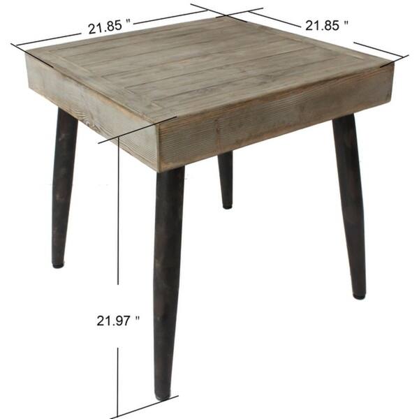 Emerald Home Corvalis Modern Rustic Square End Table Emerald Home Corvalis Modern Rustic Square End Table