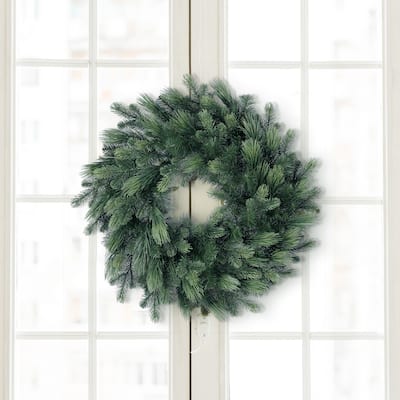30" LED Deluxe Mix Pine Wreath 140T 50L