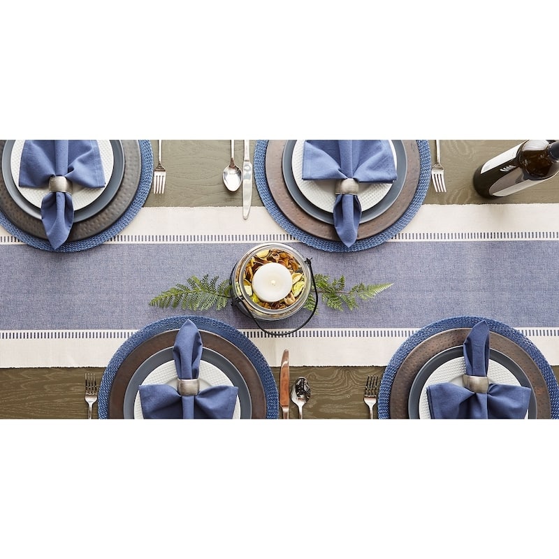 Porch & Den Crestdale Floral Woven Round Placemat (Set of 6)
