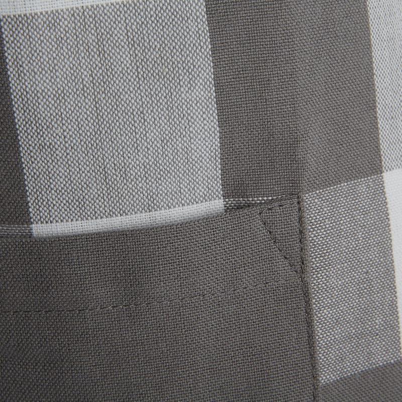 DII Gray & White Buffalo Check Chef Apron
