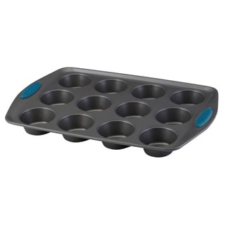  Trudeau Structure Pro Silicone Muffin Pan, 6 Cup Large,  Grey/Pink: Home & Kitchen