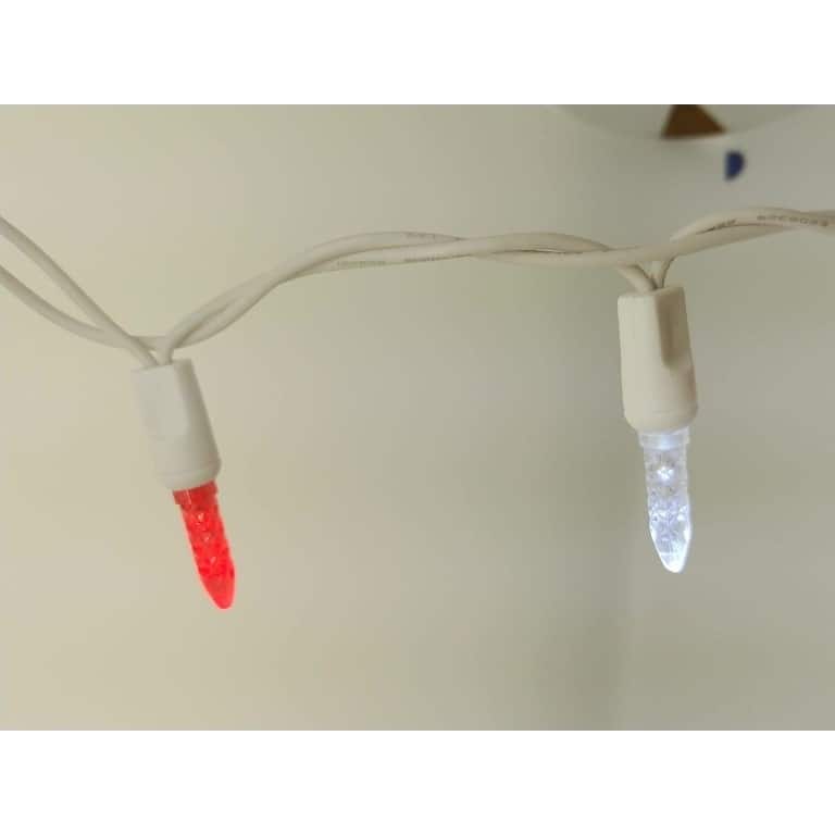Icicle Red and Pure White Led Light String