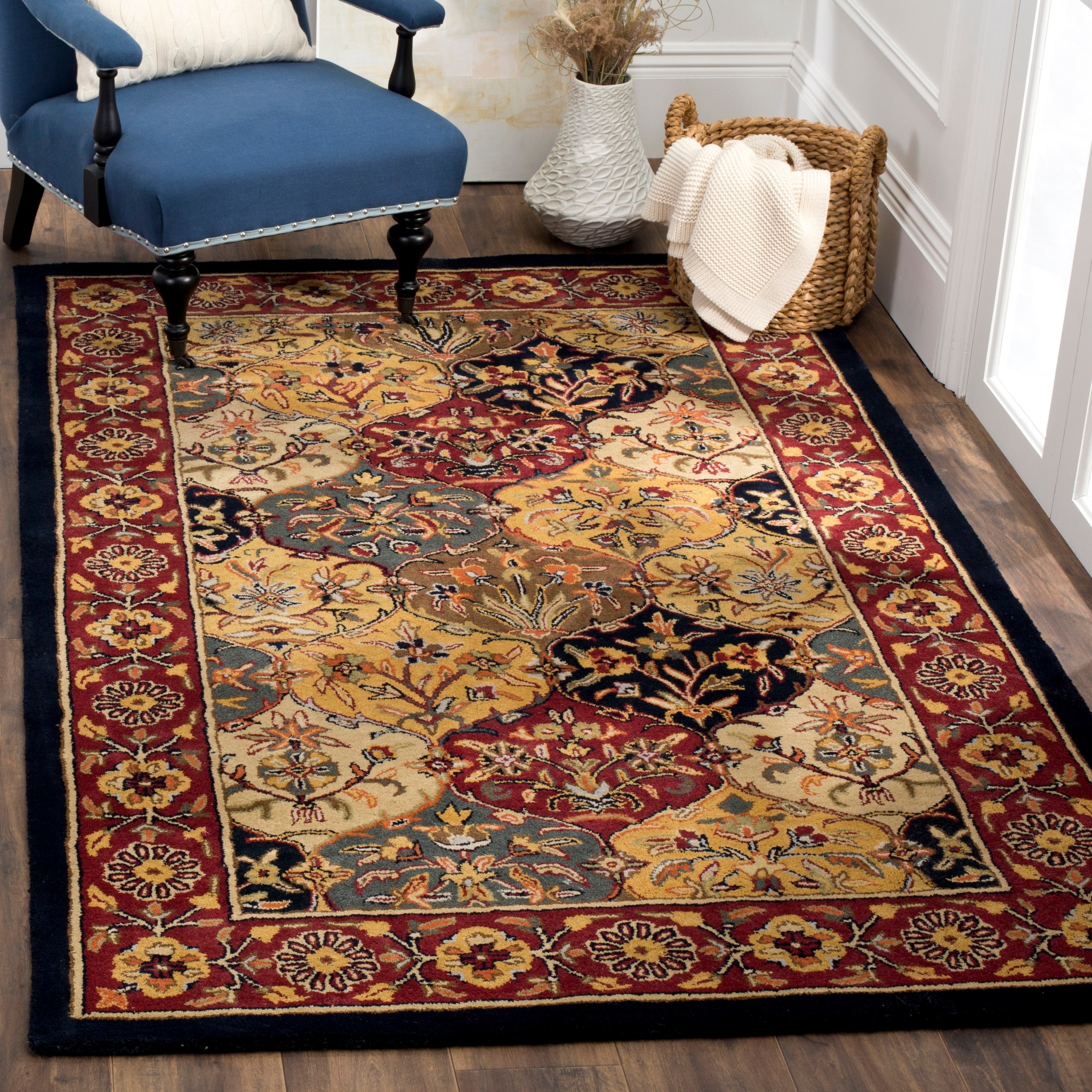 Handmade Heritage Bakhtiari Multi/ Red Wool Rug (2 x 3)