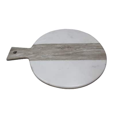 White and Beige Marble Board