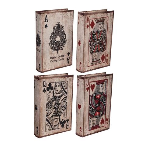 White Wash and Red Ace Playing Cards Book Boxes