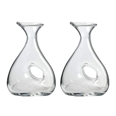 A&B Home Clear 11-inch Wine Decanters (Set of 2)
