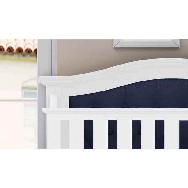 magnolia upholstered convertible crib