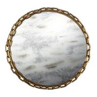 Gold 15-inch Chain Metal Tray