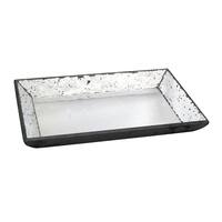 Antique Mirror 13-inch Rectangular Glass Tray