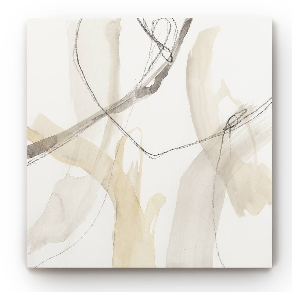 Neutral Momentum I -Gallery Wrapped Canvas
