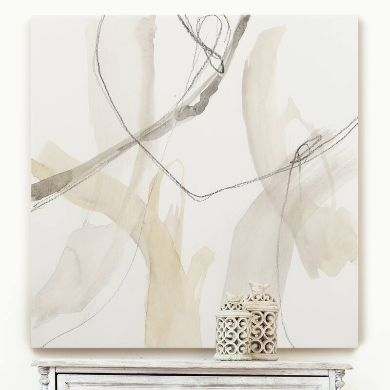 Neutral Momentum I -Gallery Wrapped Canvas