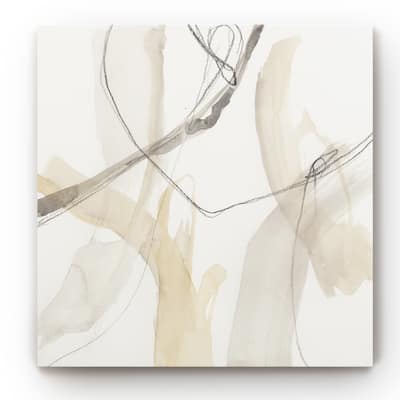 Neutral Momentum I -Gallery Wrapped Canvas
