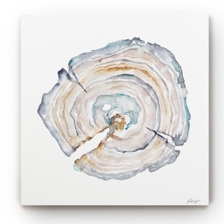 Watercolor Tree Ring I -Gallery Wrapped Canvas