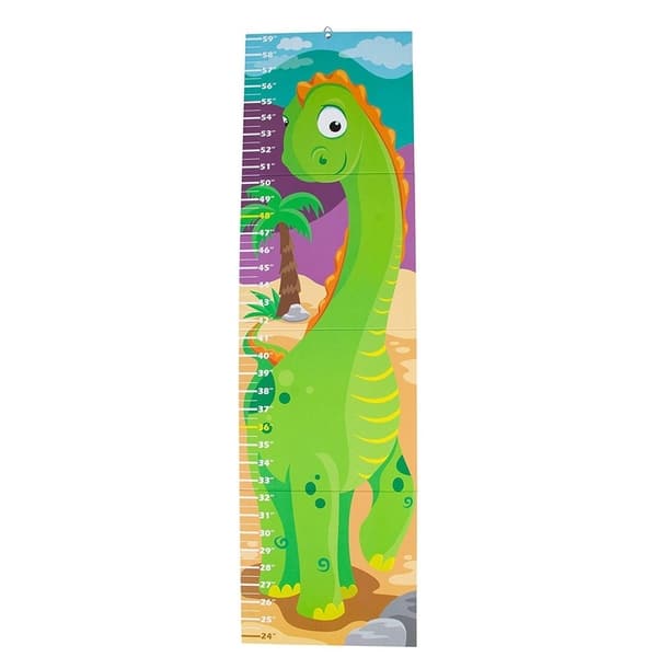 slide 2 of 4, Dinosaur Growth Chart, Wall Hanging Ruler Kids Height Measuring Chart, Up to 59"