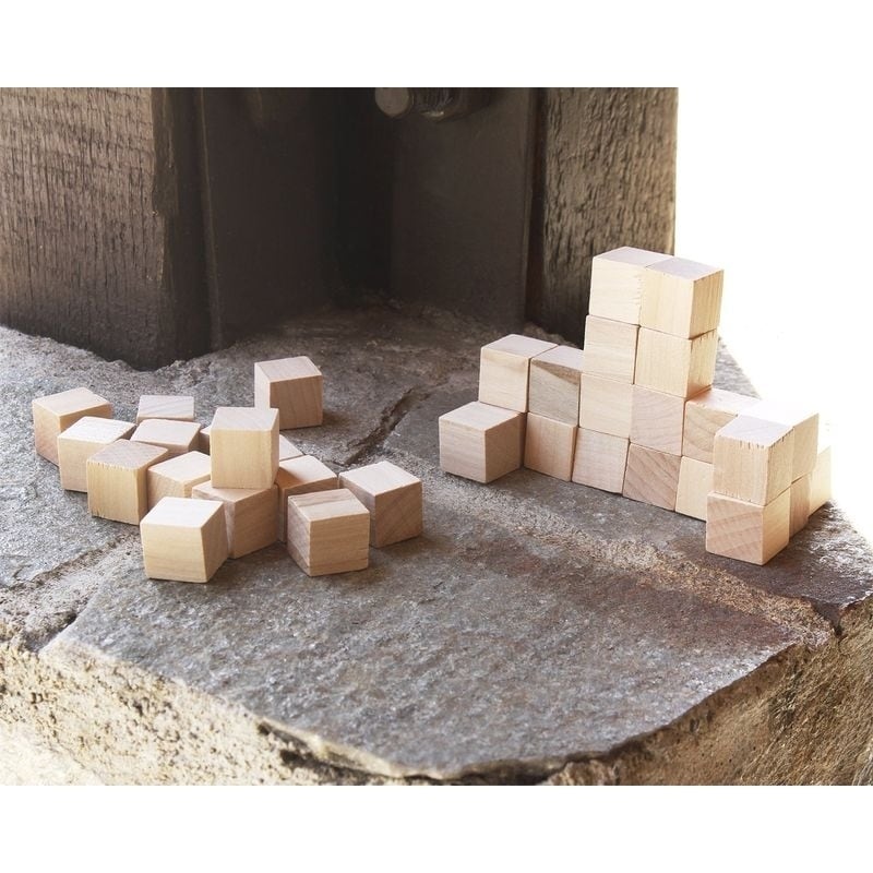 wood cubes for crafts