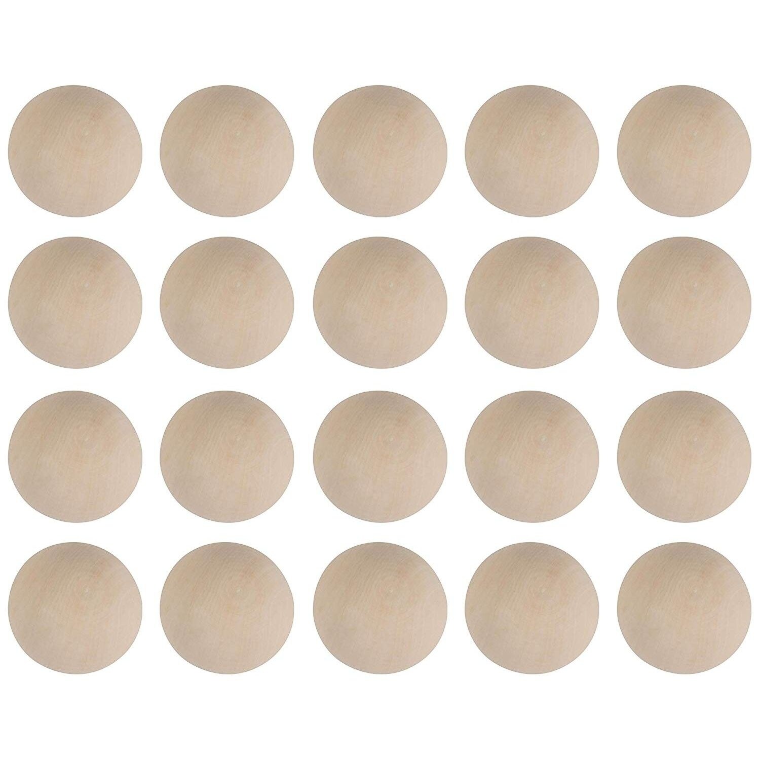 1.5 Inch Wooden Balls for Crafts, Unfinished Round Wood Spheres for DIY  Projects (20 Pack)
