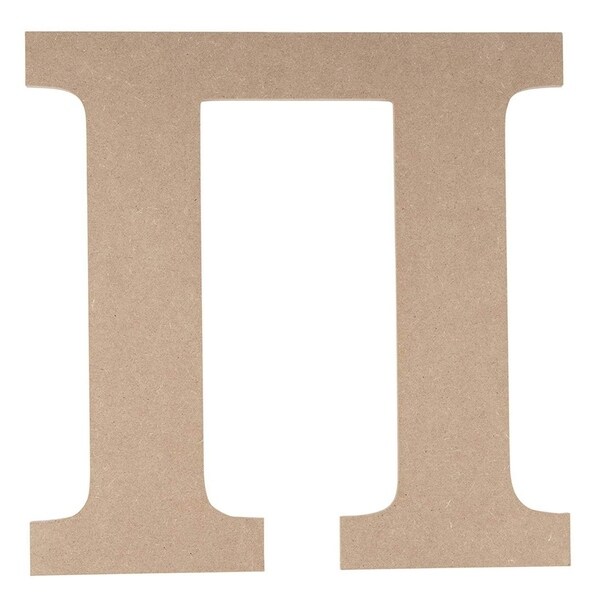 Wooden Greek Letter - DIY Paintable Unfinished Wood Letter Greek Font Pi