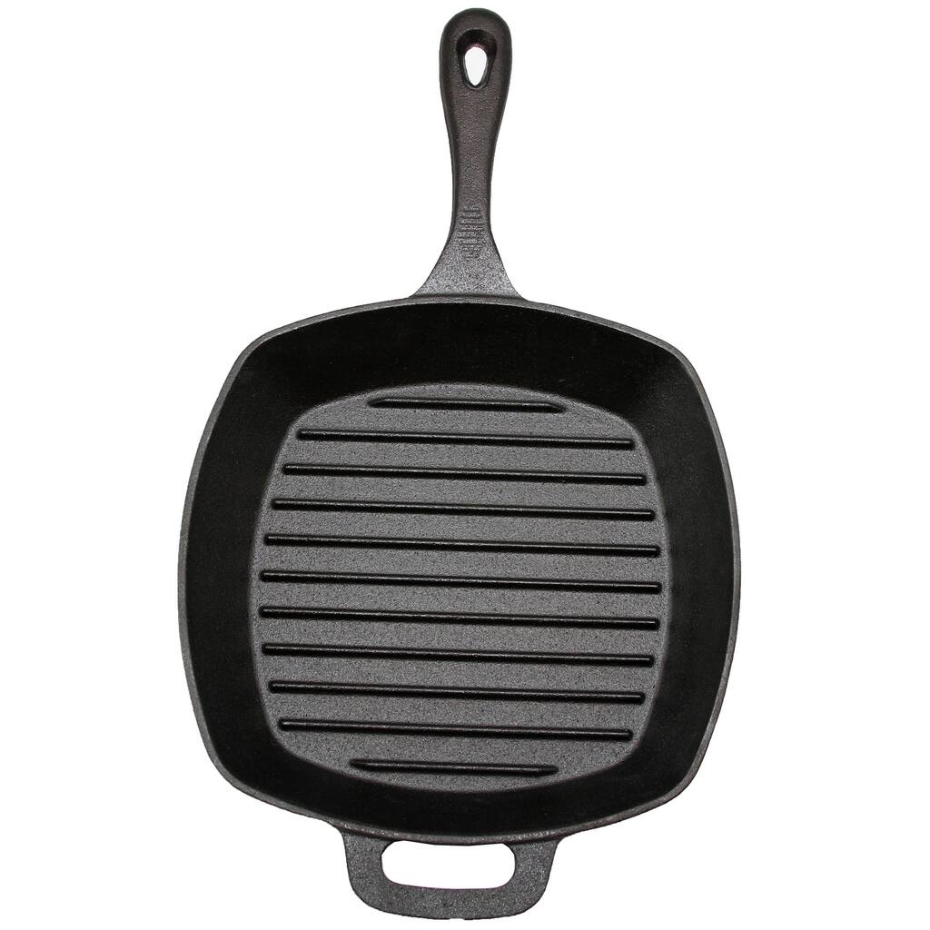 CraftKitchen 10" Square Cast Iron Grill Pan