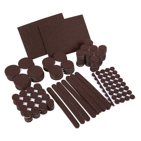 Shop 236-Pack Brown Adhesive Furniture Felt Pads Set for Chair Legs