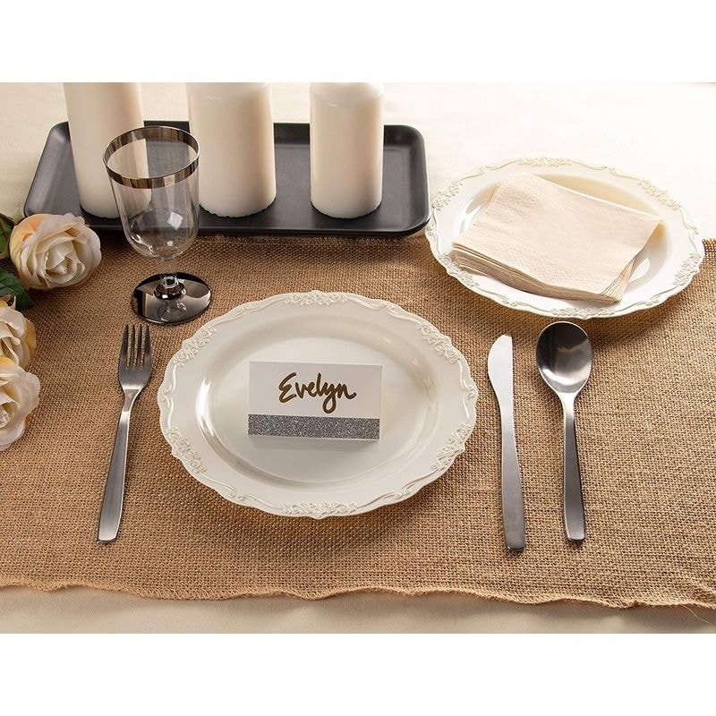 Cream plastic plates online