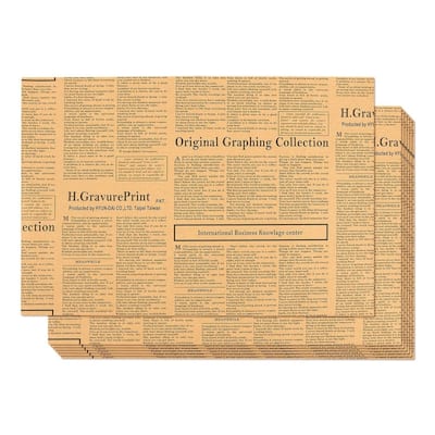 Blue Panda 12 Sheets of Kraft Paper Newspaper Wrapping Paper for Moving, Packing, 28 x 20"