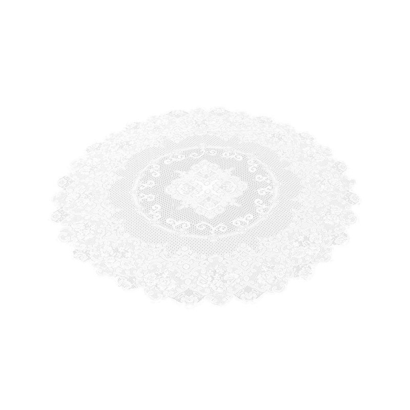 59" Round Lace Tablecloth Elegant Floral Table Cloth For Birthday