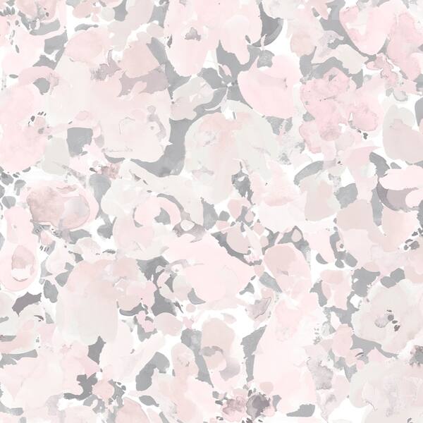 Bloom Wallpaper in Pink & Grey Bed Bath & Beyond 29075459