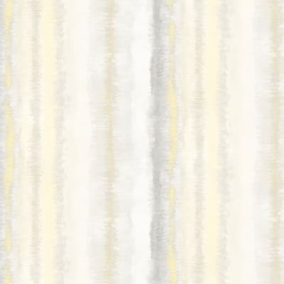 Frequency Stripe Wallpaper in Greys & Yellows