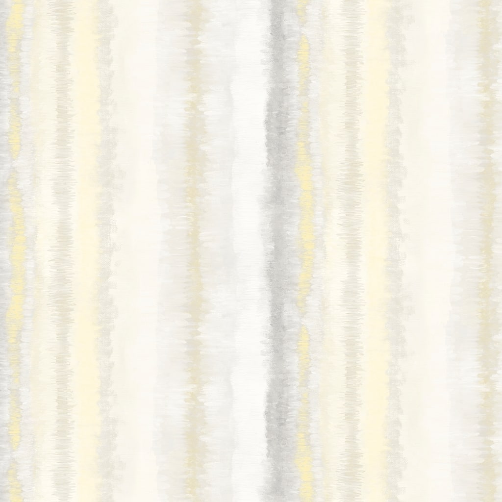 Frequency Stripe Wallpaper in Greys & Yellows