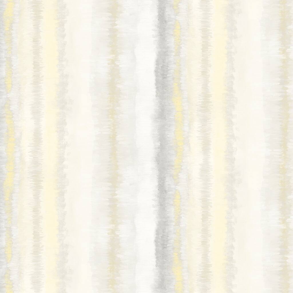 Frequency Stripe Wallpaper in Greys & Yellows