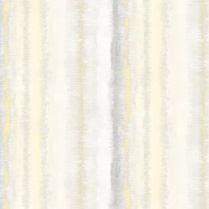 Frequency Stripe Wallpaper in Greys & Yellows