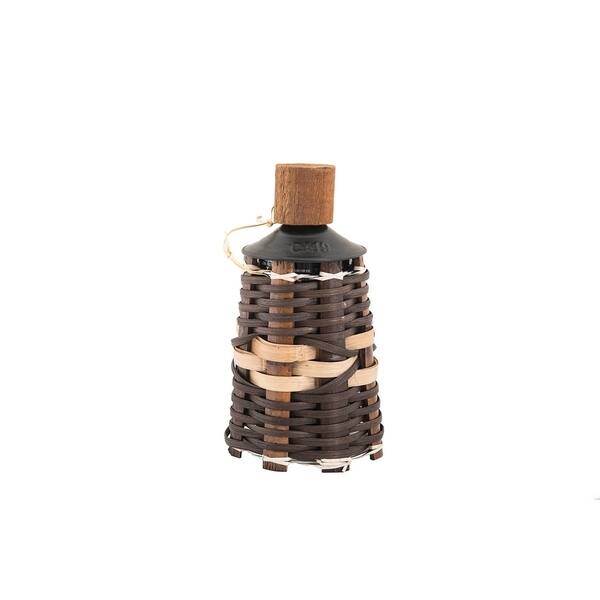 Sunjoy Tabletop Oil Torch, Tiki Style Rattan Vine Outdoor Lighting, Patio Garden Decor, Brown Sunjoy Tabletop Oil Torch, Tiki Style Rattan Vine Outdoor Lighting, Patio Garden Decor, Brown