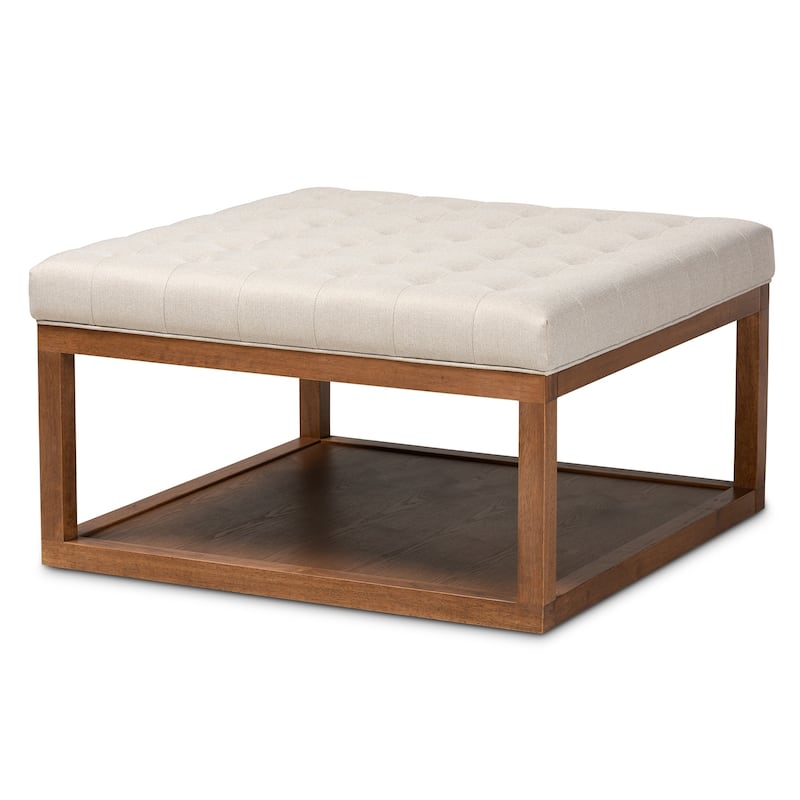Carson Carrington Jularp Upholstered Cocktail Ottoman - Beige