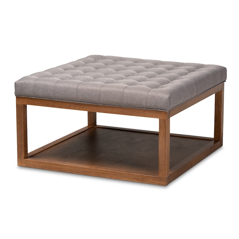 Carson Carrington Jularp Upholstered Cocktail Ottoman - Grey