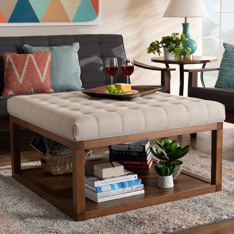 Carson Carrington Jularp Upholstered Cocktail Ottoman