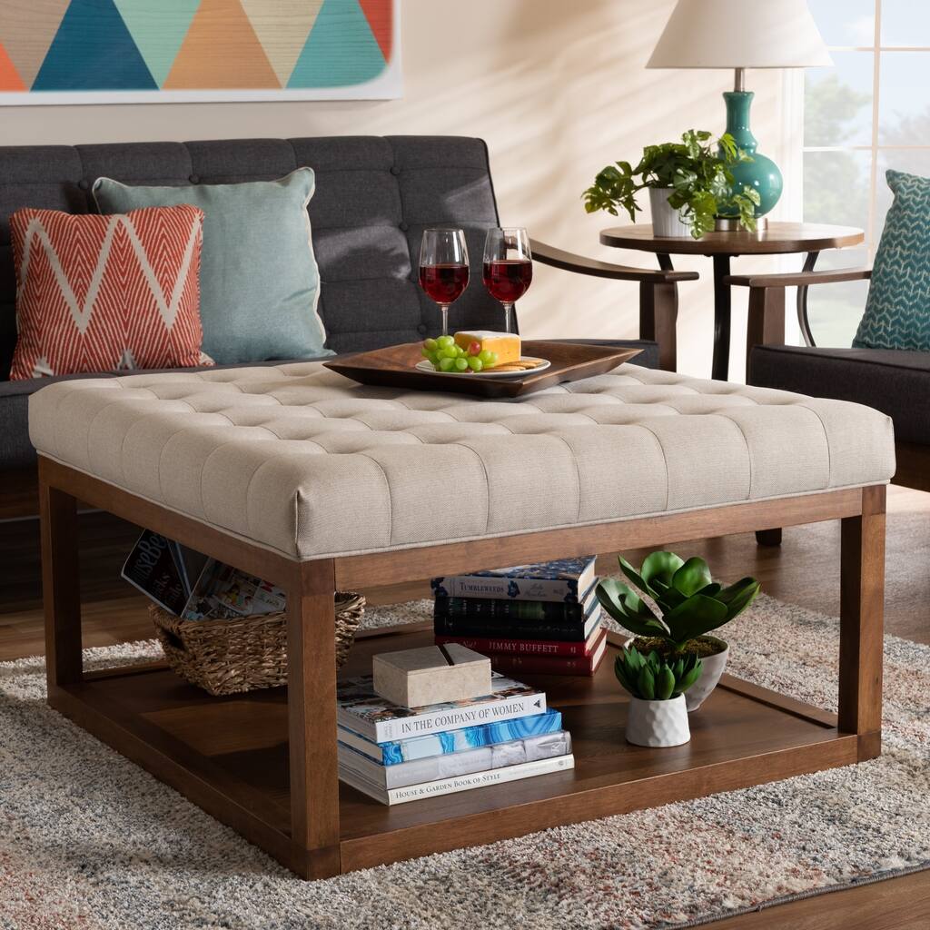 Carson Carrington Jularp Upholstered Cocktail Ottoman