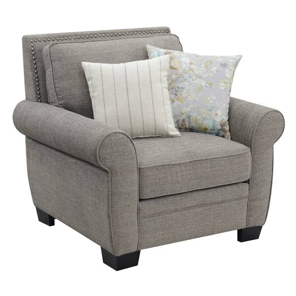 Shop Emerald Home Brookmonte Traditional Nailhead Arm Chair With 2