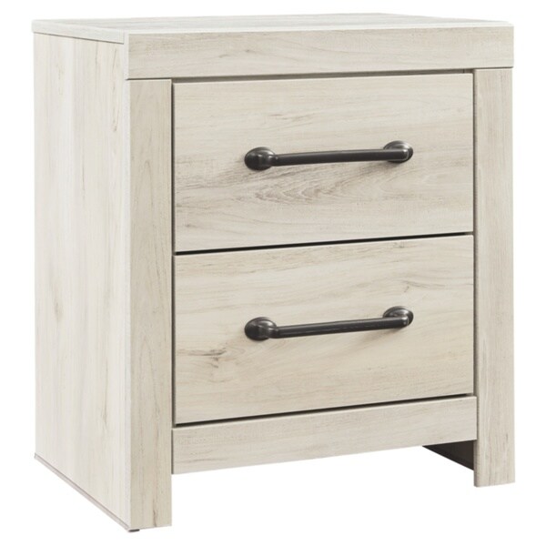 Shop Cambeck Whitewash Two Drawer Nightstand On Sale Free Shipping