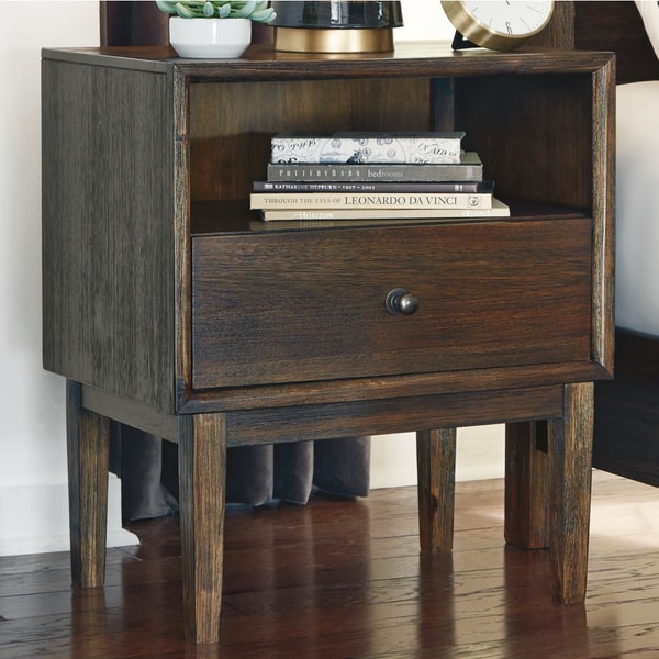 Carson Carrington Tavla Brown Urban Nightstand Overstock 29075991