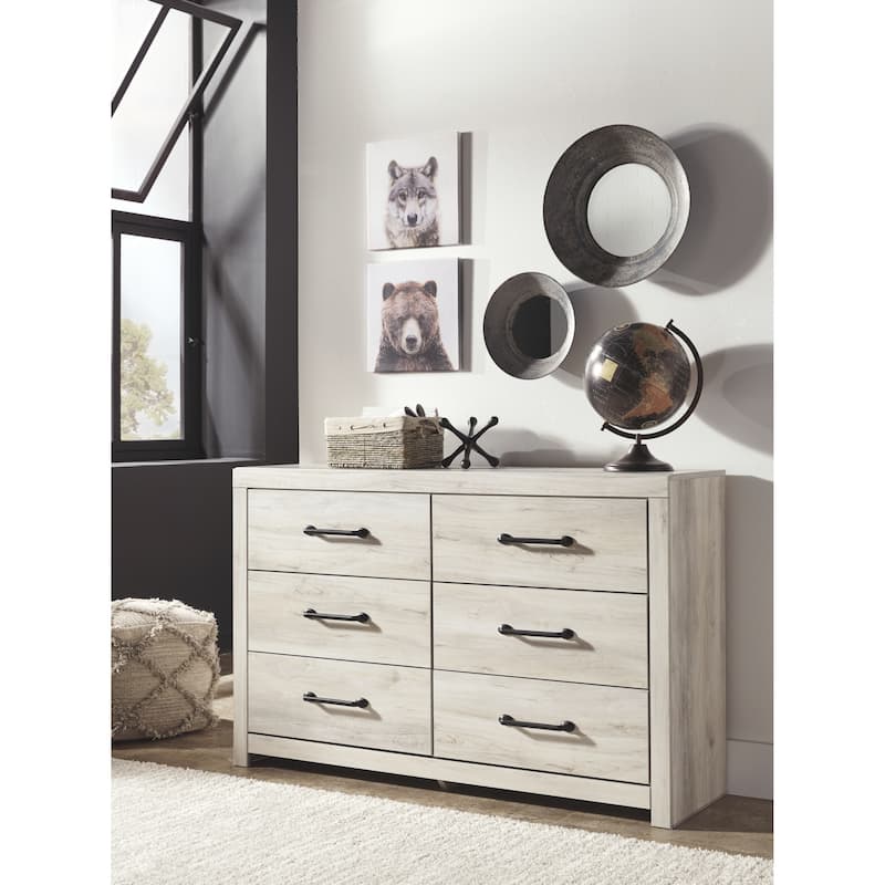 Cambeck Whitewash 6-drawer Dresser