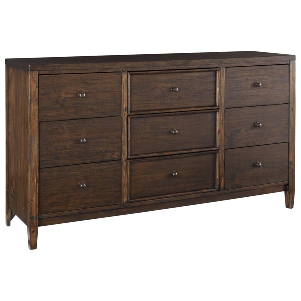 Kisper Brushed Dry-Brown 6-Drawer Dresser