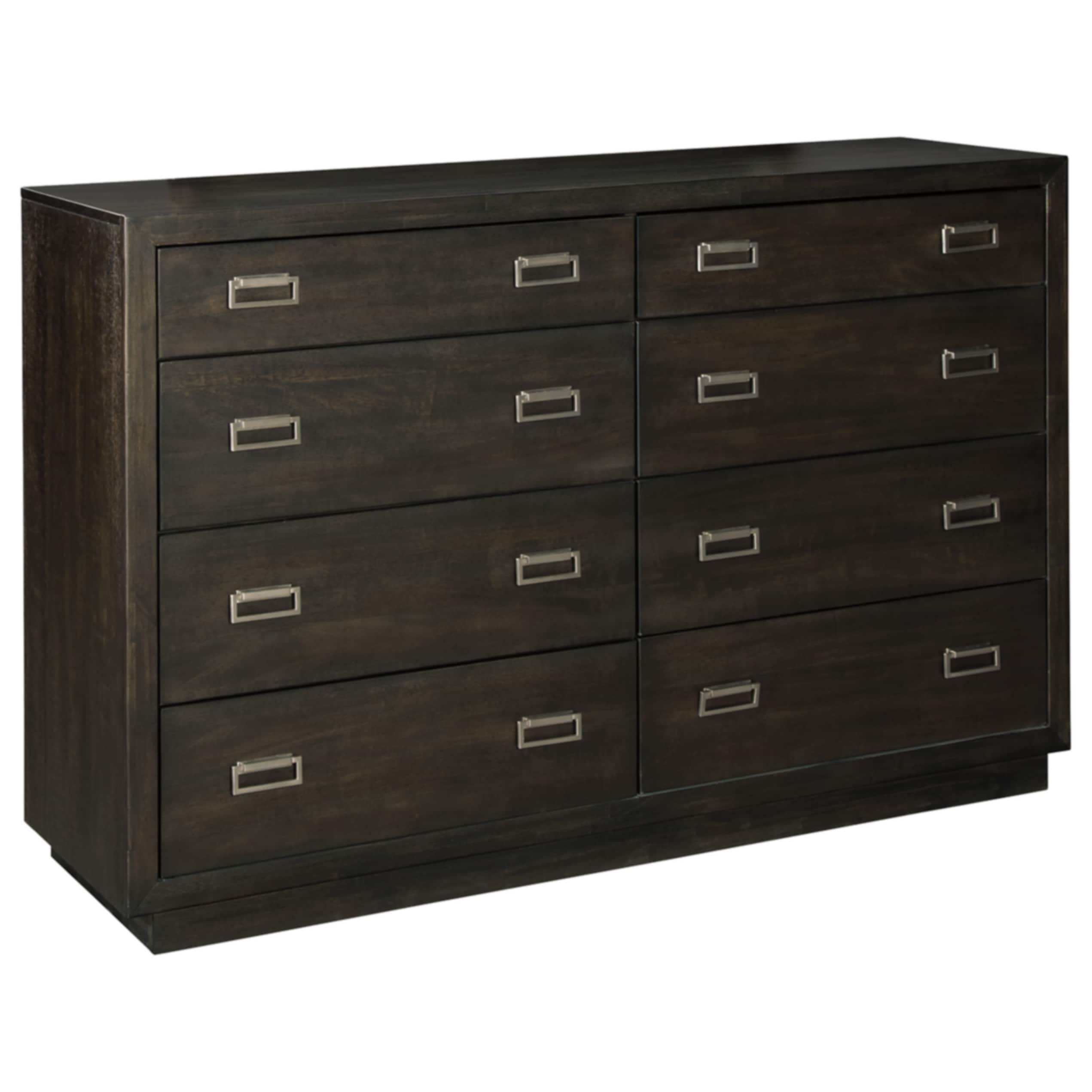 Shop Hyndel Espresso Brown 8 Drawer Dresser Overstock 29076059