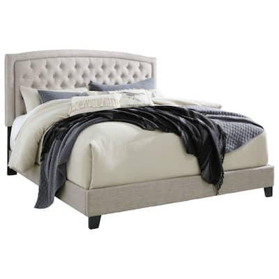 Signature Design by Ashley Jerary Upholstered Light Gray Upholstered Bed