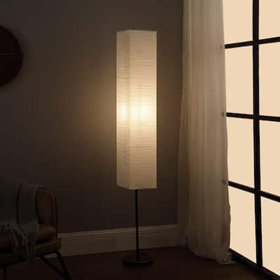 Noki Japanese Paper Floor Lamp - Beige