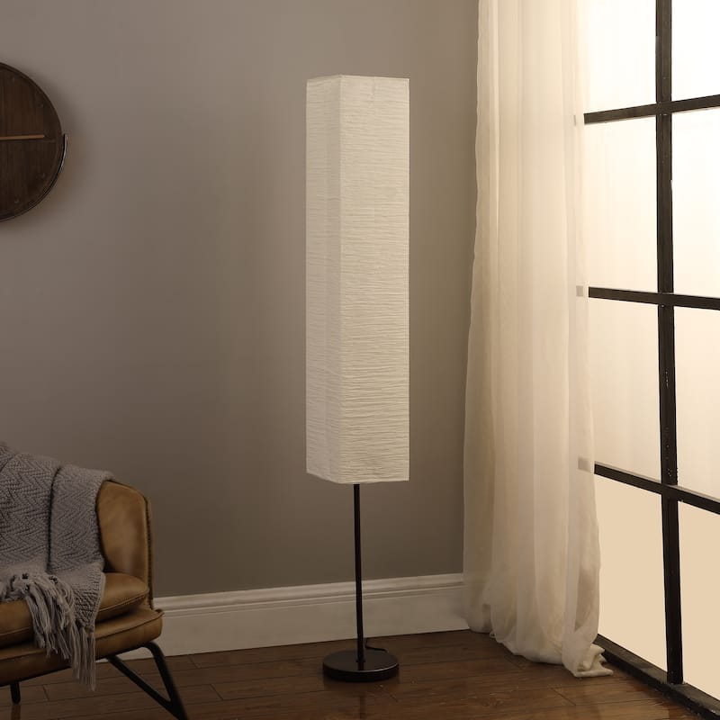 Noki Japanese Paper Floor Lamp - Beige