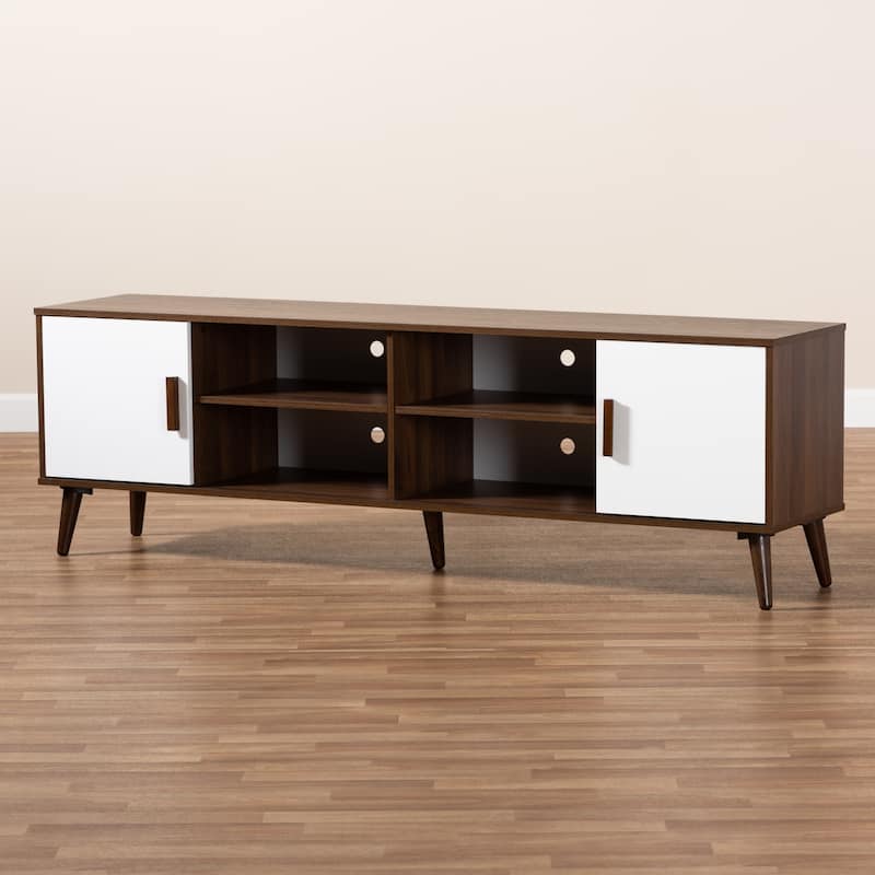 Quinn Mid-Century Modern 2-Door TV Stand
