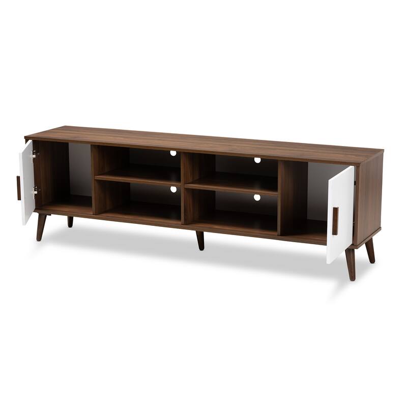 Quinn Mid-Century Modern 2-Door TV Stand