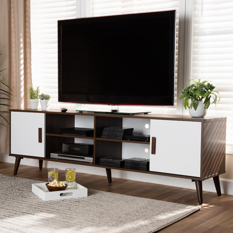 Quinn Mid-Century Modern 2-Door TV Stand