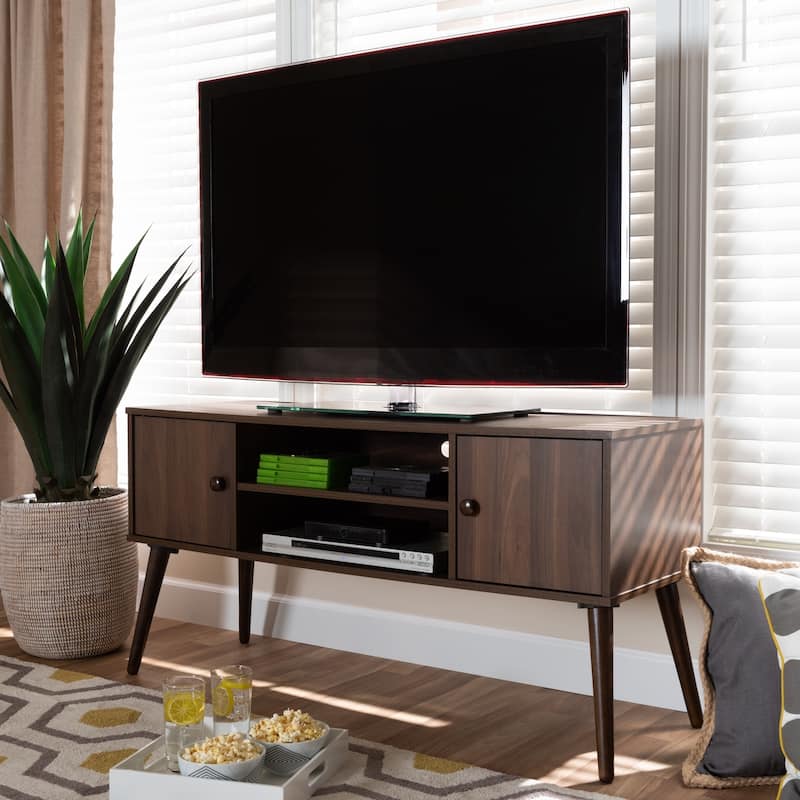 Carson Carrington Batnaset Mid-century Modern 2-door TV Stand
