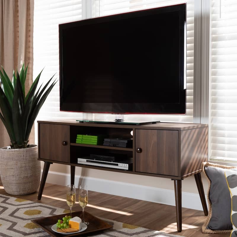 Carson Carrington Batnaset Mid-century Modern 2-door TV Stand